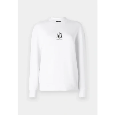 Image of Armani Exchange Sweatshirt, Women&#039;s, Size: Large, Optic white