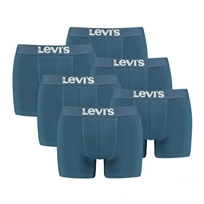 Image of Levi&#039;s 905001001 Men&#039;s Boxer Shorts Briefs Underwear Pack of 6 Colour: Indigo, Quantity: (3 x 2), Laundry Size: M, Item: indigo