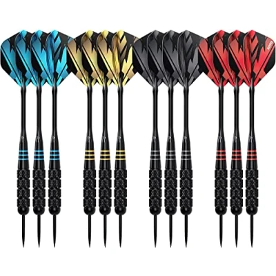 Image of KOTO Darts Brass Multi Set Incl. 4 Sets Black Coated (23 Gram), of Flights (100 Micron) + Aluminium Shafts Case