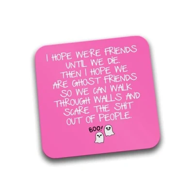 Image of Rib Ticklerz Funny Coaster Best Friends Friendship Gifts Birthday Christmas Secret Santa Present Bestie Colleague Coffee Tea Drinks Coasters Men Women DC269
