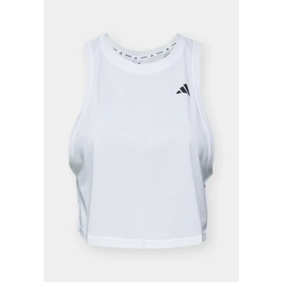 Image of adidas Performance Train Essentials BOXY Workout Top, Women&#039;s, Size: XL, White