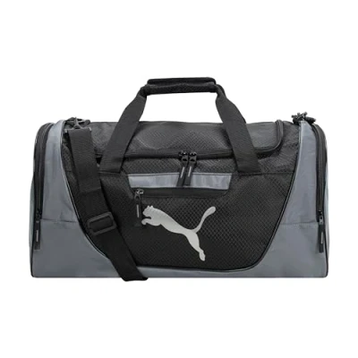 Image of PUMA Unisex&#039;s Evercat Contender 3.0 Duffel Bags, Gray/Black, One Size