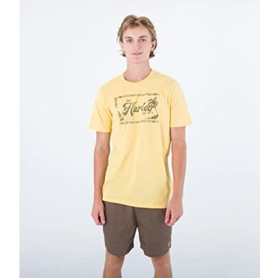 Image of Hurley Men&#039;s Evd Vintage Ss T Shirt, Butter Sauce, S