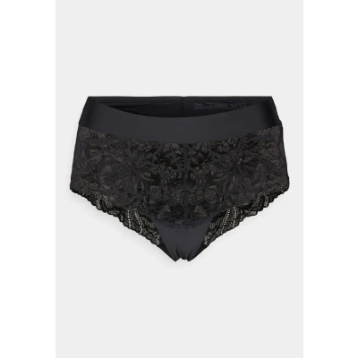 Image of Triumph Women&#039;s Body Make Up Illusion Lace Shorty Underwear, Black, UK 10