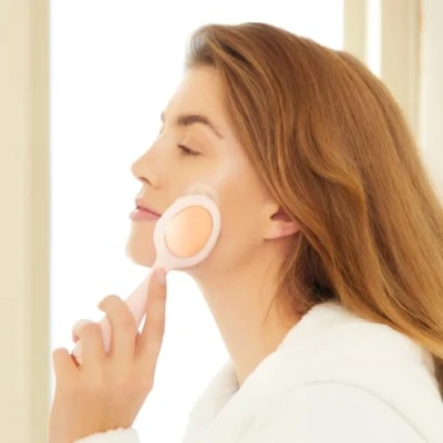 Image of JML NuYou Sonic Face Cleanser Battery Powered with 2 Speeds, Silicone Bristles and Massager to Deeply Cleanse, Unclog Pores Revitalise Your Skincare Routine Lightweight Flexible Head