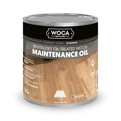 Image of Woca Maintenance Oil Natural 750ml Revitalises Treated Wood