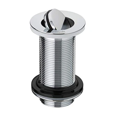 Image of Wirquin 30723391 Designer Basin Plug without Overflow, Chrome