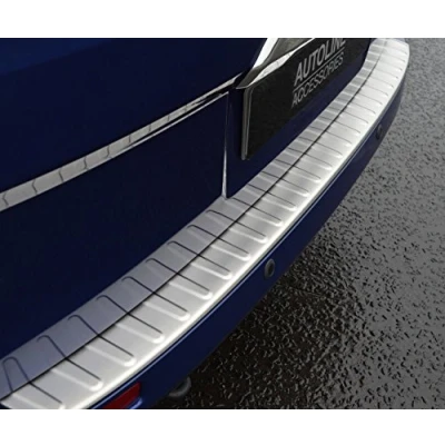 Image of Brushed Bumper Sill Protector Trim Cover To Fit Transit Custom (2012+)