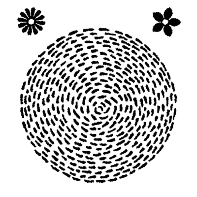 Image of Woodware Francoise Collection Clear Magic Stamp Set Stitched Circle, Transparent, 4 x inches (FRS091)