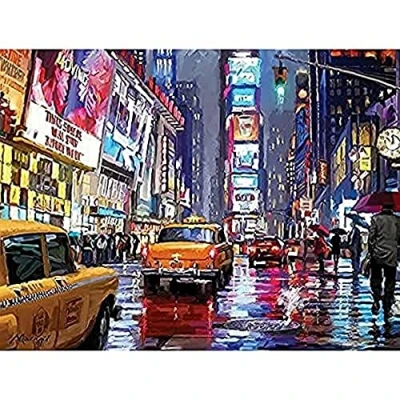 Image of Art Group WDC100258 The Richard Macneil (Times Square) Canvas Print 60 x 80cm, Wood, Multicolour, 80 1.3 cm