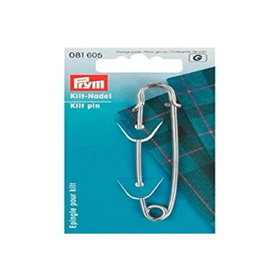Image of Prym Kilt Pins, Alloy Steel, Silver, 76 mm, silberfarbig, 1 Stück
