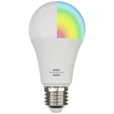 Image of Brennenstuhl Connect WiFi LED Bulb SB 800 E27 (Compatible with Alexa and Google Assistant, no hub Required, Smart 2.4 GHz Free app, 810lm, 9W)