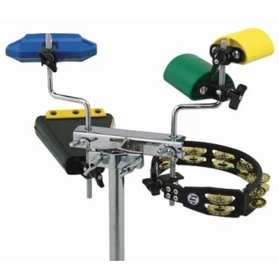 Image of LP Latin Percussion Halterung Mini Rack Everything, kompaktes Design, verchromtes Stahlgestell, LP472