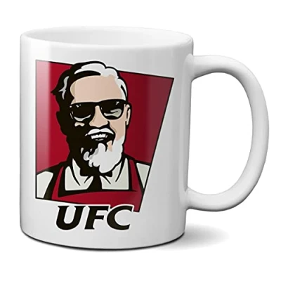 Image of Mugtime (TM) UFC Connor McGregor KFC Classic Funny Tea Coffee Quote Mug Cup Ceramic 330ml 11oz