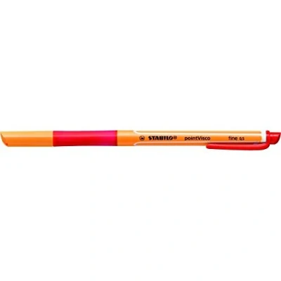 Image of Rollerball with Innovative Gel Formula STABILO pointVisco Pack of 3 Red
