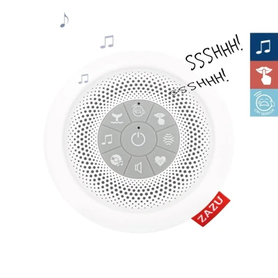 Image of ZAZU Suzy The Baby Shusher Toddler Sleep Aid &amp; Soother 7 Soothing Melodies Including Heartbeat and White Noise On Go Sound Machine with Cry Sensor Variable Volume Auto Off