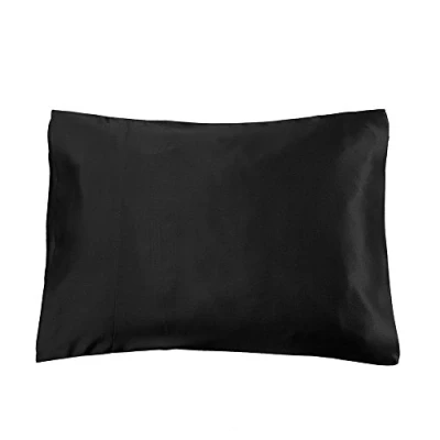 Image of Lilysilk Pillowcase Mulberry Silk 19 Momme, Black, 14&quot; x 20&quot;