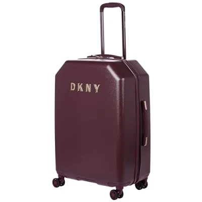 Image of DKNY 25&quot; Upright with 8 Spinner Wheels, Burgundy, Upright, Wheels
