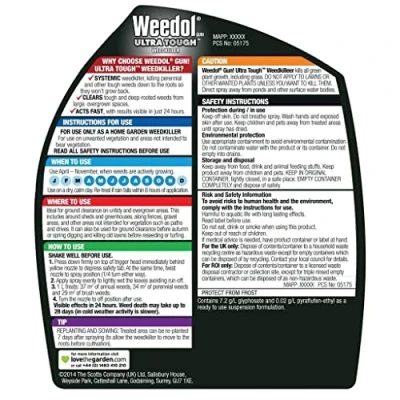 Image of Weedol Ultra Tough Weedkiller Ready to Use 1ltr