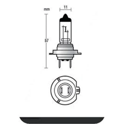 Image of All Ride 871125228563 Carlight 55 W H7 Bulb 12 V