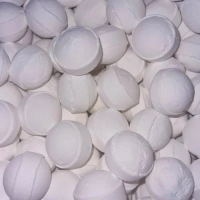 Image of 30 x Scented Bath Marbles Fizzers Mini Bombs in Gift Bag (Margarita Cocktail)