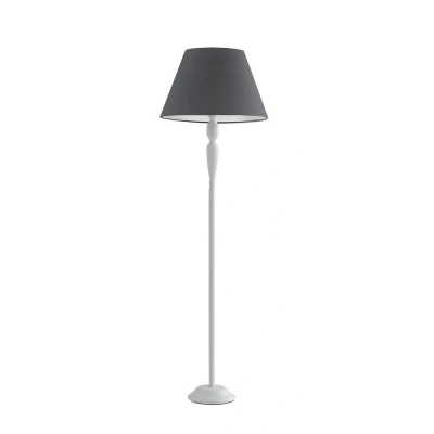 Image of FAVOLA Floor Lamp with Tapered Shade White, Fabric 45x155cm