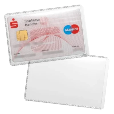 Image of Durable 213619 Protective Covers for 54 x 86 mm Documents / Business Card Size Pack of 10 Transparent