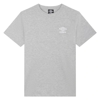 Image of Umbro Core Classic Tee Grey Marl/White
