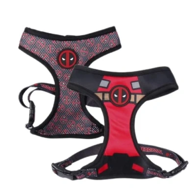Image of CERDÁ LIFE&#039;S LITTLE MOMENTS For Fan Pets Deadpool XS S Dog Harness Official Disney Marvel® Licensed