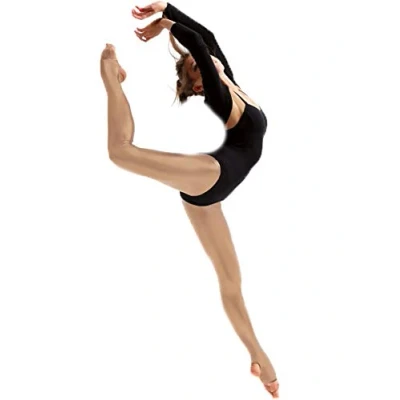 Image of Silky Ladies Dance Tights Light Toast Stirrup Foot L