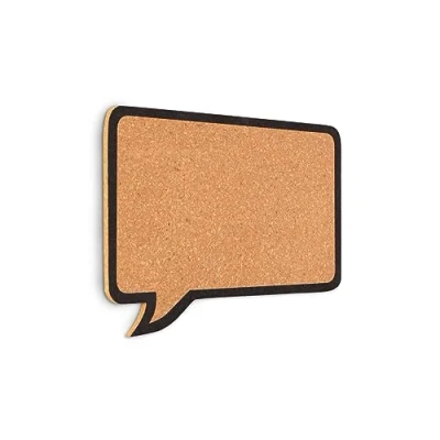 Image of ALLboards Cork Noticeboard “Speech Bubble 44x29 cm, Corkboard Bulletin Board Notice