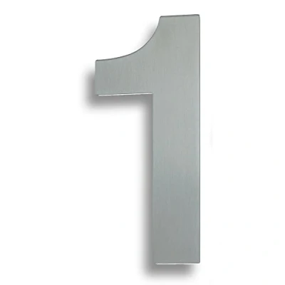 Image of Carlisle Brass NUM10171BSS Numerals &amp; Letters, Bright Stainless Steel
