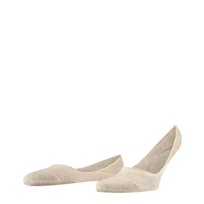Image of FALKE Men&#039;s Invisible Step Medium Cut Box M IN Cotton No Show Plain 1 Pair Liner Socks, Beige (Sand Melange 4650) new eco friendly, 8.5 9.5