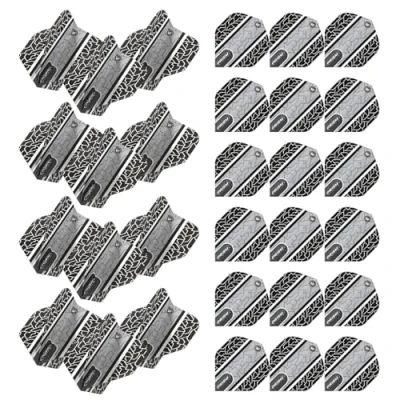 Image of WINMAU Prism Alpha Circuit Design dart flights 10 sets per pack (30 in total) (Black &amp; White)