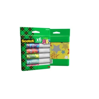 Image of Scotch Permanent Glue Stick Solvent free, 6 Sticks, 8g per + 1 Tin Collector Box Water based Strong Hold Adhesive for Arts &amp; Crafts