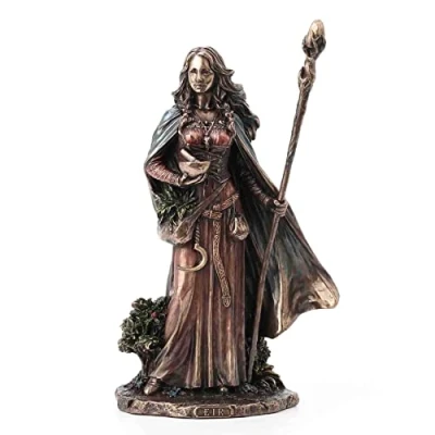 Image of Veronese Design 9 1/2&quot; Eir The Valkyrie of Protection Resin Statue Cast Bronze Finish