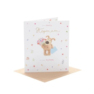 Image of Boofle Birthday Card for Stepmum Cute Design