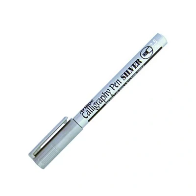 Image of Artline Ek993 Mettalic Calligraphy Pen Silver
