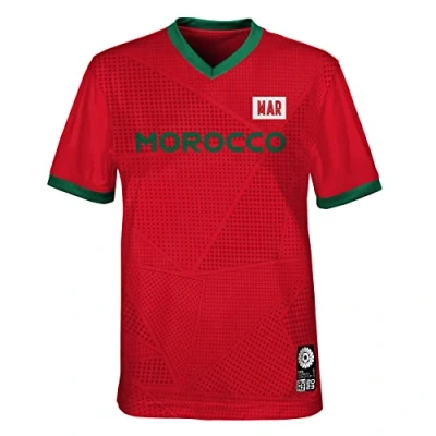 Image of Official 2023 Women&#039;s Football World Cup Youth Team Shirt, Morocco, Red, 8 10 Years