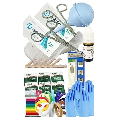 Image of Alpaw Whelping Kit Puppies Sterile Scissors, Forceps, Bulb Aspirator Iodine &amp; Ancol Small Bite Collars