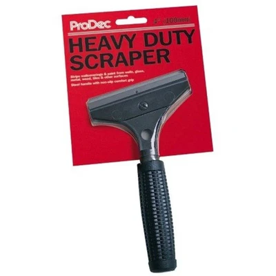 Image of ProDec 4&quot; Heavy Duty Wall Scraper for Removing Paint, Grout, Adhesive, Wallpaper and More
