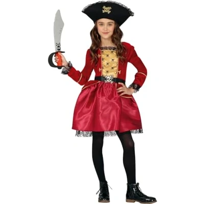 Image of FIESTAS GUIRCA Pirate Fancy Dress Costume Girl Age 3 4 Years
