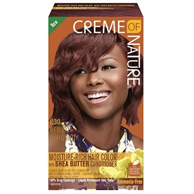 Image of Creme of Nature Liquid Hair Color, Red Hot Burgundy C30