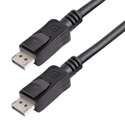 Image of StarTech.com 50cm (1ft) DisplayPort 1.2 Cable 4K x 2K Ultra HD VESA Certified Short DP to for Monitor Slim Video/Display Cord Latching Connectors (DISPL50CM)
