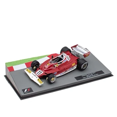 Image of OPO 10 Miniature car Formula 1 1/43 compatible with FERRARI 312 T2 1977 Brazilian Grand Prix Niki Lauda FD002