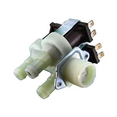 Image of Europart Non Original Bore Washing Machine Triple 3 Way Water Solenoid Valve Fits for Invensys Produced Bosch WP/WOH Series, 14 mm, 90 Degree