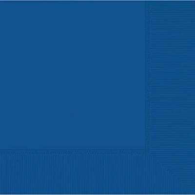 Image of Amscan 10022291 Bright Blue 2ply Luncheon Napkins 33cm, 20 Pcs
