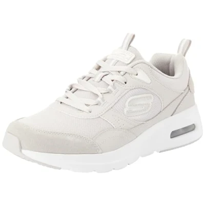 Image of Skechers Men&#039;s Skech AIR Court Homegrown Trainers, Natural Suede/Mesh/Duraleather/Trim, 7.5 UK