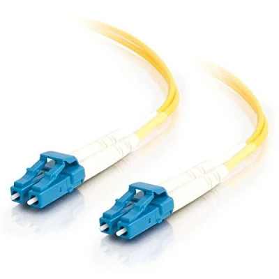 Image of C2G 15m Fibre/Fiber Optic Cable for Gigabit Ethernet Applications LC/LC LSZH Duplex Single mode 9/125 SM Fibre