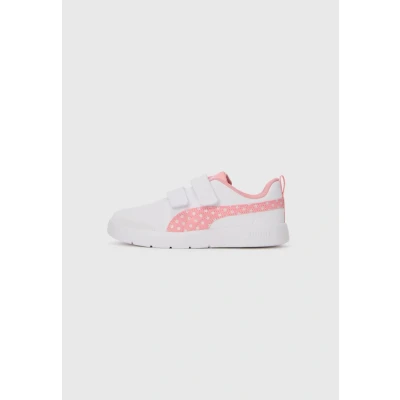 Image of Puma Courtflex V3 Dotty Unisex Trail running shoes for kids, Size: 10K, White/pinkscape/silver/coloured mist